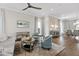 Spacious living room with seating area and dining area at 14425 Nc-96 N Hwy, Zebulon, NC 27597