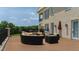 Outdoor deck featuring an outdoor seating set and views of the lush green trees at 14425 Nc-96 N Hwy, Zebulon, NC 27597