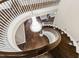 Grand spiral staircase with crystal chandelier at 14425 Nc-96 N Hwy, Zebulon, NC 27597