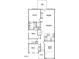 Floor plan features a living room, dining room, kitchen and 3 bedrooms including a main suite at 160 W Saltgrass Ln, Smithfield, NC 27577