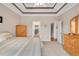 Main bedroom with access to large walk-in closet and bathroom at 1704 Little Drake Ave, Willow Springs, NC 27592