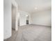 Bedroom with carpet and view of bathroom at 310 Church St # 35, Wendell, NC 27591