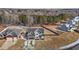 Two-story house and neighborhood aerial view, showcasing the property's location at 467 Joseph Alexander Dr, Fuquay Varina, NC 27526