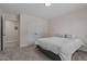 Cozy bedroom with double bed and adjacent hallway at 467 Joseph Alexander Dr, Fuquay Varina, NC 27526