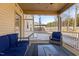 Cozy screened porch with comfortable seating and pet door access at 467 Joseph Alexander Dr, Fuquay Varina, NC 27526