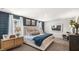 Spacious bedroom with a plush bed and stylish decor at 6461 Alfalfa Ln, Wake Forest, NC 27587