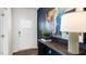 Inviting entryway with dark wood console table and statement art at 6461 Alfalfa Ln, Wake Forest, NC 27587