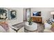 Cozy living room featuring neutral tones and stylish furnishings at 6461 Alfalfa Ln, Wake Forest, NC 27587