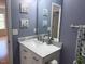 This bathroom features a marble countertop and a vessel sink at 6645 Austin Creek Dr, Wake Forest, NC 27587