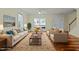 Bright living room featuring hardwood floors and comfortable seating at 6645 Austin Creek Dr, Wake Forest, NC 27587