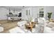 Open concept kitchen and living area with modern appliances and island at 917 Myers Point Dr # 21, Morrisville, NC 27560