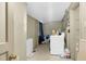 Small laundry room with washer and dryer at 1026 Nashville Rd, Rocky Mount, NC 27803