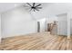 Spacious living room with high ceilings and hardwood floors at 1040 Southern High School Rd, Burlington, NC 27215