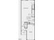 First floor plan showcasing kitchen, great room, garage, and powder room at 1109 Mountain Crown St, Durham, NC 27703