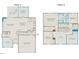 Two-story home floor plan, showing a 2-car garage and screened porch at 1404 Hollyview Ave, Durham, NC 27703