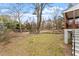 View of backyard with a fenced area, ideal for gardening or outdoor activities at 1606 James St, Durham, NC 27707