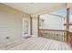 Wooden deck overlooking backyard at 165 Turlington Rd, Dunn, NC 28334