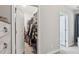 Large walk-in closet with ample hanging space and shelving at 165 Turlington Rd, Dunn, NC 28334