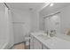 Clean bathroom, featuring white subway tiles and a modern vanity at 2201 Millbank Village Ct # 101, Raleigh, NC 27610