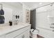 Clean bathroom with shower/tub combo and vanity at 3110 Kempthorne Rd # 45, Cary, NC 27519