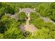 Estate home with motor court, circle drive, lush gardens, and hardscape walkways at 32602 Archdale, Chapel Hill, NC 27517
