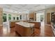 Expansive kitchen with large islands, custom cabinetry, and a bright, airy feel at 32602 Archdale, Chapel Hill, NC 27517