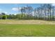 Large empty lot with green grass and trees along the back of the property at 35 Hewitt Wds Dr, Clayton, NC 27527