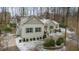 Two-story house with light gray siding, and a stone walkway leading to the front door at 4132 Mountainbrook Rd, Apex, NC 27539