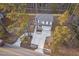 Aerial view of two-story house with driveway at 4860 Fayetteville Rd, Durham, NC 27713