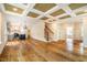 Spacious living area with hardwood floors and high ceilings at 4860 Fayetteville Rd, Durham, NC 27713