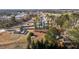 Aerial view of residential neighborhood with large treed lots in a rural location at 5088 Christian Light Rd, Fuquay Varina, NC 27526