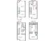 Detailed four-story floor plan highlighting layout, room dimensions, and space allocation, from garage to rooftop terrace at 512 Gordon Street # 303, Durham, NC 27701