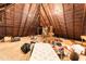Unfinished attic offering extra storage, with exposed wooden beams at 517 N East St, Raleigh, NC 27604