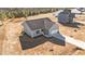 An aerial perspective of the home, highlighting its features and location at 75 Brookhaven Dr, Spring Hope, NC 27882