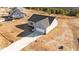 Aerial view of the home and driveway at 75 Brookhaven Dr, Spring Hope, NC 27882