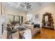 Bright living room featuring a piano, sliding doors to a patio and stylish decor at 101 Bonica Creek Dr, Garner, NC 27529
