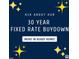 Marketing image for a 30-year fixed rate buydown at 110 Gabriel Ct, Clayton, NC 27520