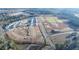 Aerial view of new homes and construction in progress at 110 Gabriel Ct, Clayton, NC 27520
