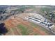 Aerial view showing new neighborhood development and open space at 110 Gabriel Ct, Clayton, NC 27520