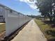 Private driveway beside a white vinyl fence at 110 Gabriel Ct, Clayton, NC 27520