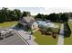 Community pool, clubhouse, and surrounding landscape at 110 Gabriel Ct, Clayton, NC 27520