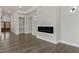Spacious living room with fireplace and hardwood floors at 110 Mohave Dr, Louisburg, NC 27549