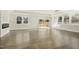 Open living room with hardwood floors and fireplace at 110 Mohave Dr, Louisburg, NC 27549