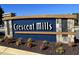 Community entrance sign for Crescent Mills at 148 Babbling Brook Dr, Clayton, NC 27520