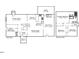 Detailed floor plan showcasing layout of rooms, including Gathering room, kitchen, bedrooms, and patio dimensions at 3305 Victor Pl, Raleigh, NC 27604