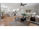 Open living room with hardwood floors and neutral decor at 3305 Victor Pl, Raleigh, NC 27604