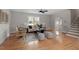 Spacious living room with hardwood floors and a cozy sitting area at 3305 Victor Pl, Raleigh, NC 27604