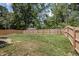 Fenced backyard with lush green grass at 36 Mae Ct, Roxboro, NC 27573