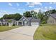 Gray house with two car garage and front porch at 36 Mae Ct, Roxboro, NC 27573