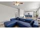 Open living room with a view into the kitchen area at 36 Mae Ct, Roxboro, NC 27573